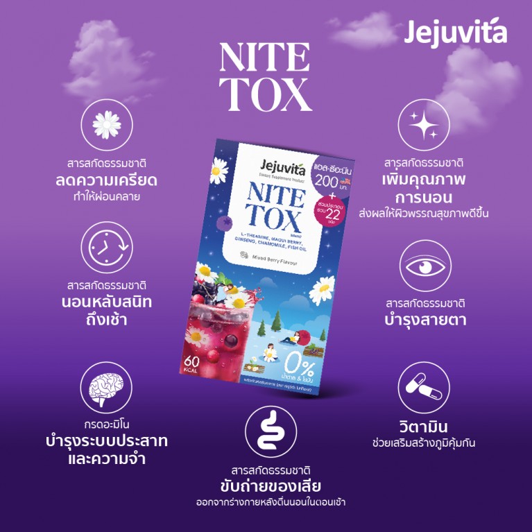 [6 Pcs.]  Jejuvita Nitetox 15000mg 