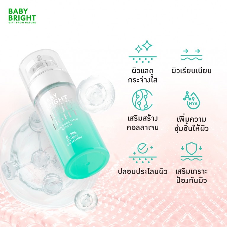 Baby Bright รีจูไลท์สกินบูสติ้งเซรั่ม0.7% พีดีอาร์เอ็น 30ml เบบี้ไบร์ท