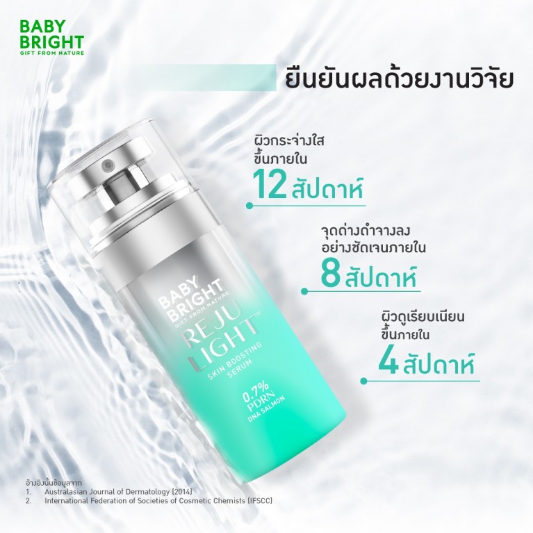 Baby Bright รีจูไลท์สกินบูสติ้งเซรั่ม0.7% พีดีอาร์เอ็น 30ml เบบี้ไบร์ท