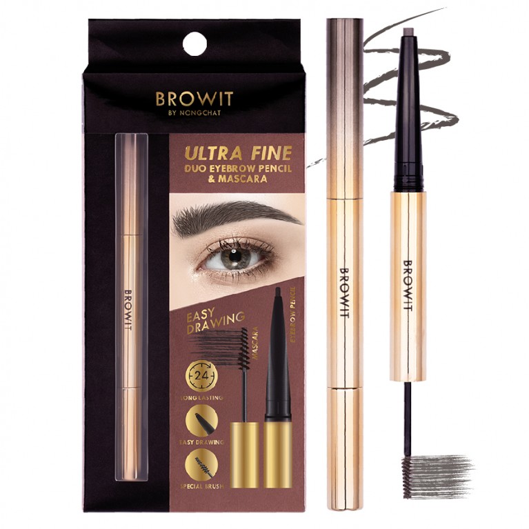 Browit Ultra Fine Duo Eyebrow Pencil & Mascara 0.16g+1.26g