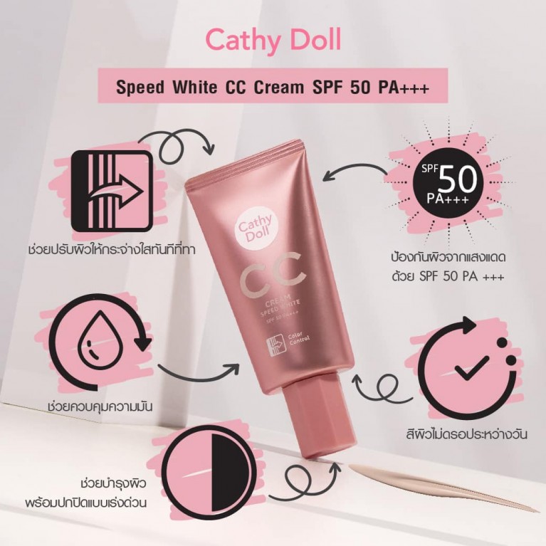 Cathy Doll Speed White CC Cream SPF50 PA+++ 50ml