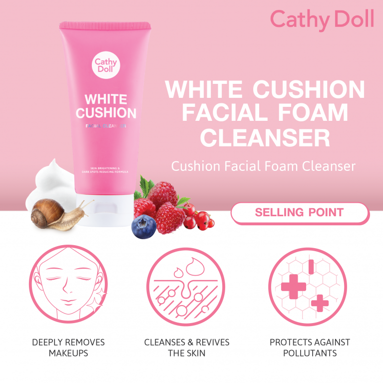 Cathy Doll Cushion Facial Foam Cleanser 50ml 