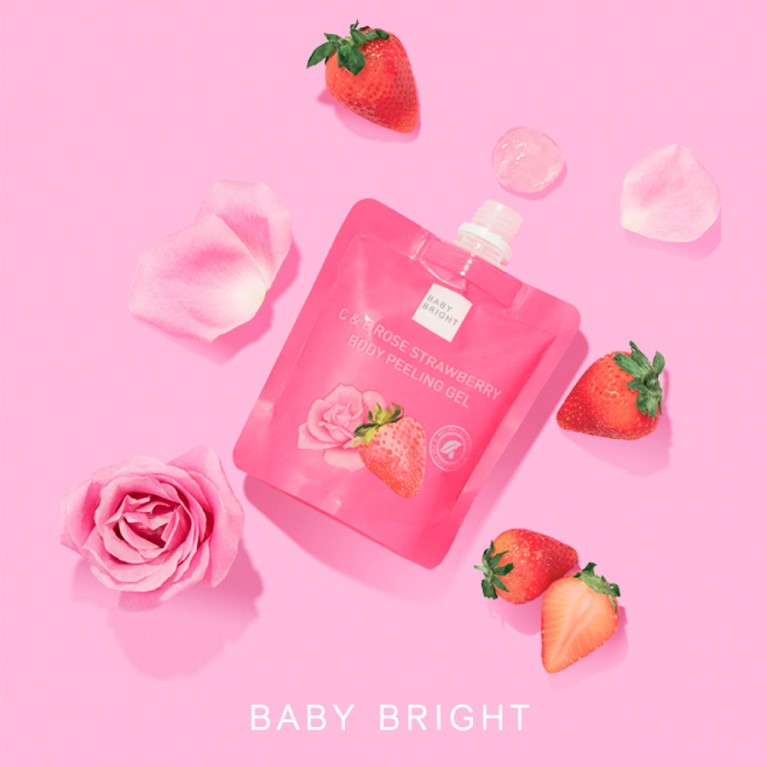 Baby Bright C & E Rose Strawberry Body Peeling Gel 200ml 