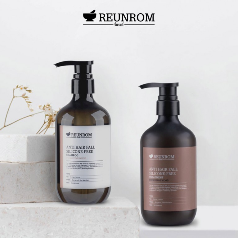 Reunrom Anti Hair Fall Silicone-Free Shampoo 500ml Energizing Wood