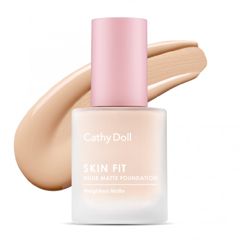 Cathy Doll Skin Fit Nude Matte Foundation 30g