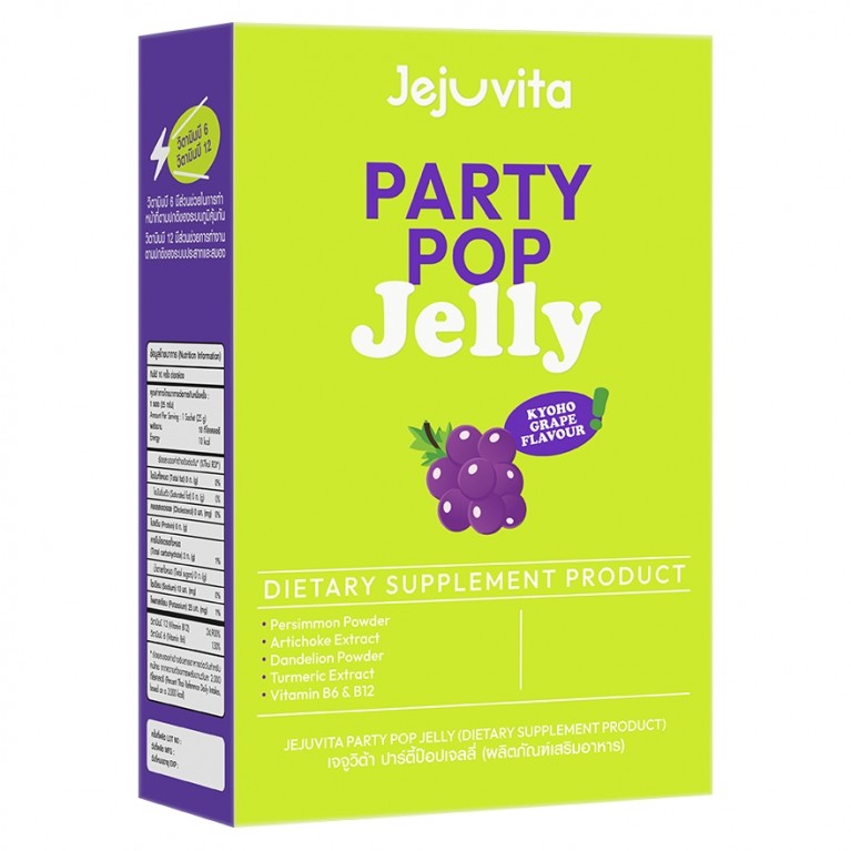Jejuvita ปาร์ตี้ป๊อปเจลลี่ 25g x 10ซอง เจจูวิต้า