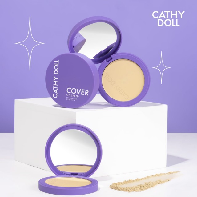 Cathy Doll CC Speed Cover Powder SPF40 PA+++ 4.5g #02 Medium Beige