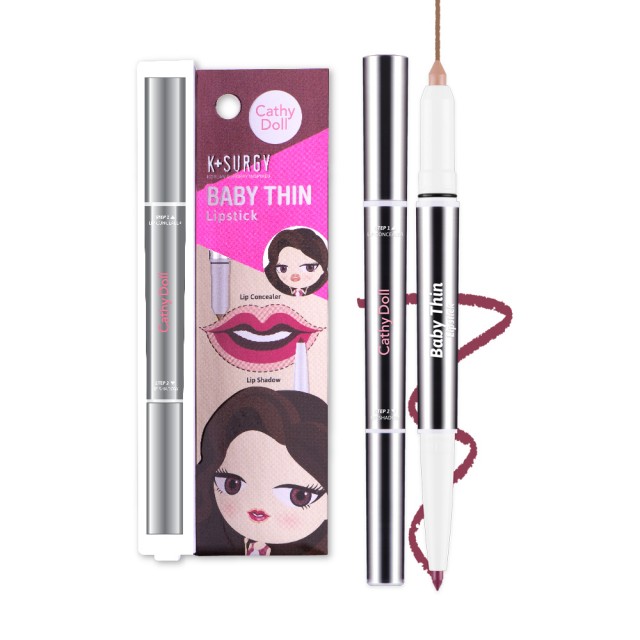 Cathy Doll K Surgy Baby Thin Lipstick 0.18+0.55g 