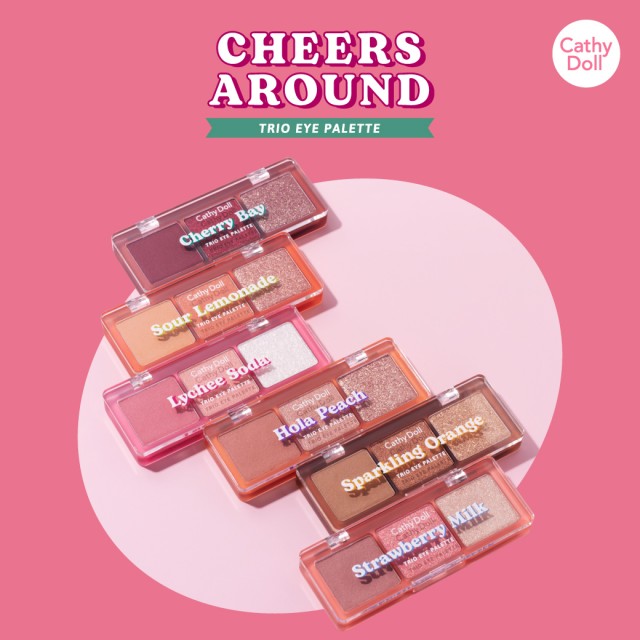 Cathy Doll Cheers Around Trio Eye Palette 2g x 3Colors