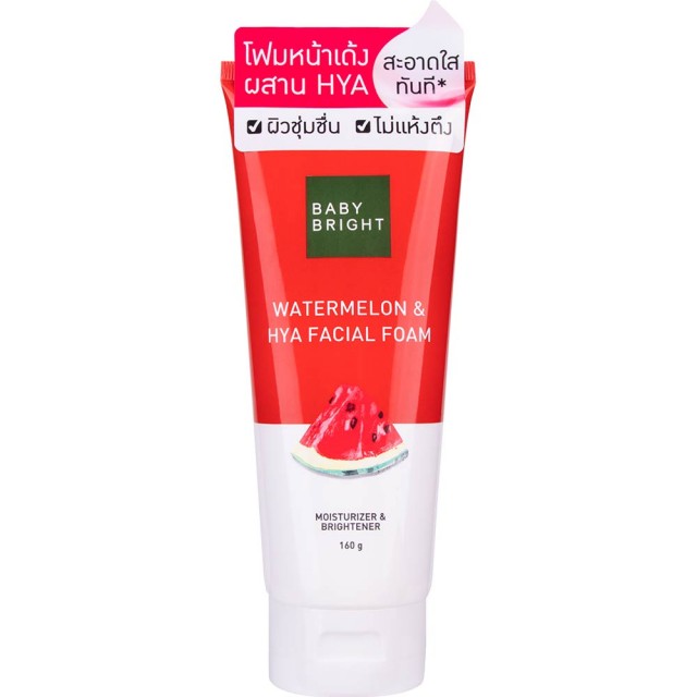 Baby Bright Watermelon & Hya Facial Foam 160g 
