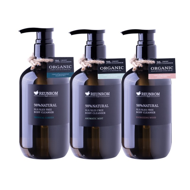 Reunrom ไนน์ตี้เอทเปอร์เซ็นต์เนเชอรัลเอสแอลเอส/เอสแอลอีเอสฟรีบอดี้คลีนเซอร์ 500ml 