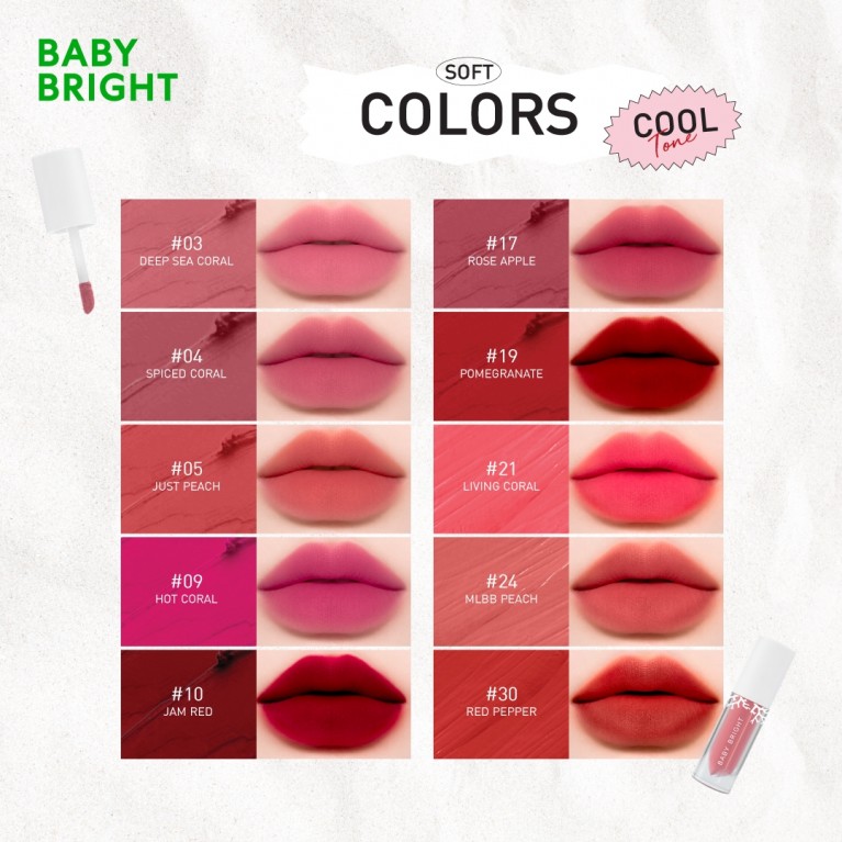 Baby Bright ลิปแอนด์ชีคแมทท์ทินท์ 2.4g เบบี้ไบร์ท