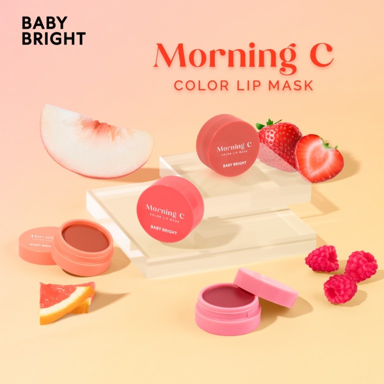 Baby Bright มอร์นิ่งซีคัลเลอร์ลิปมาสก์ 3.8g  เบบี้ไบร์ท
