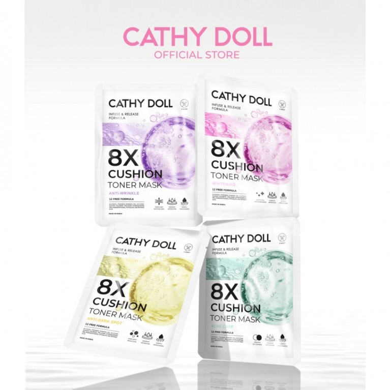 Cathy Doll 8เอ็กซ์คุชชั่นโทนเนอร์มาสก์ 25g เคที่ดอลล์