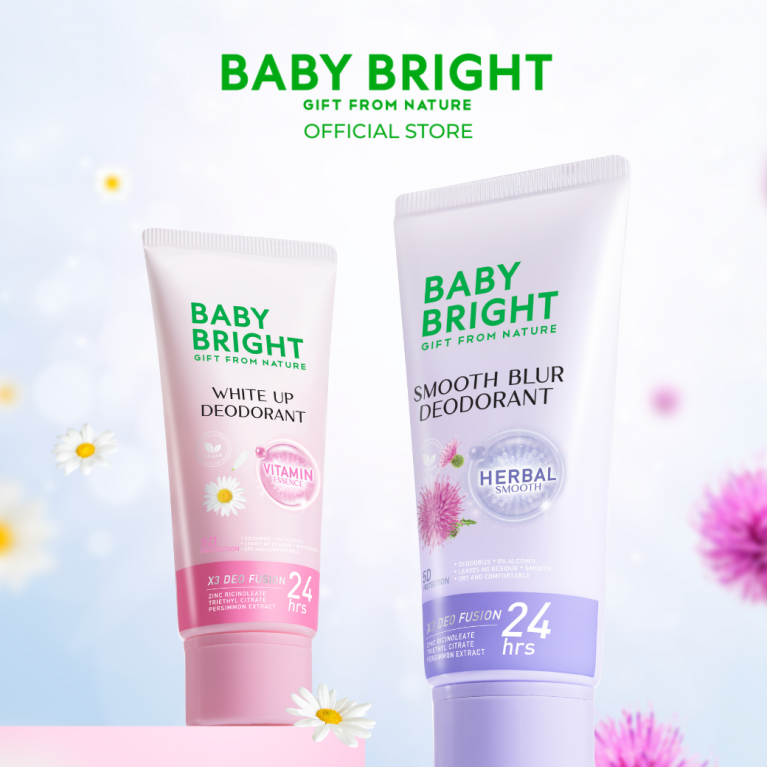 Baby Bright ดีโอโดแรนท์ 40ml เบบี้ไบร์ท 2 สูตร