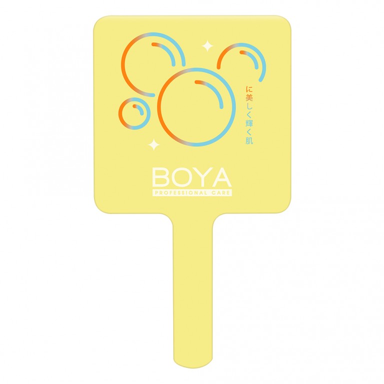 Boya กระจกแต่งหน้า Look at Me Mirror ขนาด 12.05x0.7x21.7cm โบย่า สีเหลือง