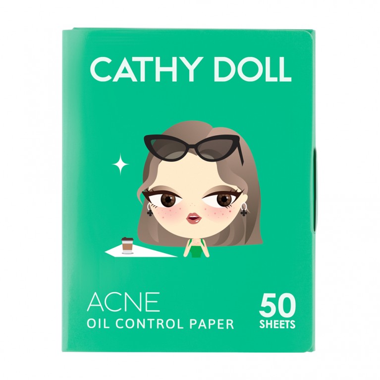 Cathy Doll ออยล์คอนโทรลเปเปอร์ 50แผ่น เคที่ดอลล์ มีตัวเลือก 2 สูตร สูตรแอคเน่ออยล์คอนโทรล , สูตรคอลลาเจนออยล์คอนโทรล 