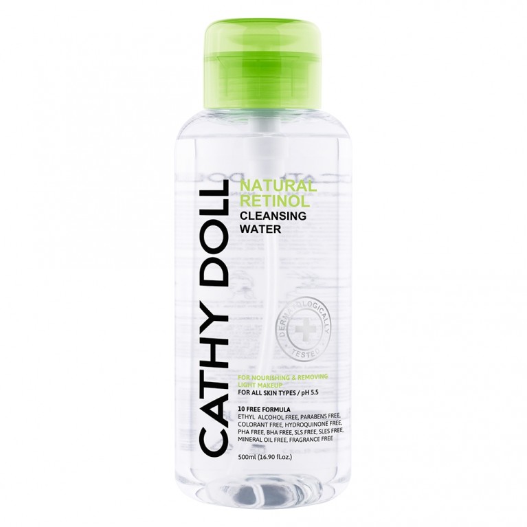 Cathy Doll เนเชอรัลเรตินอลคลีนซิ่งวอเตอร์ 500ml