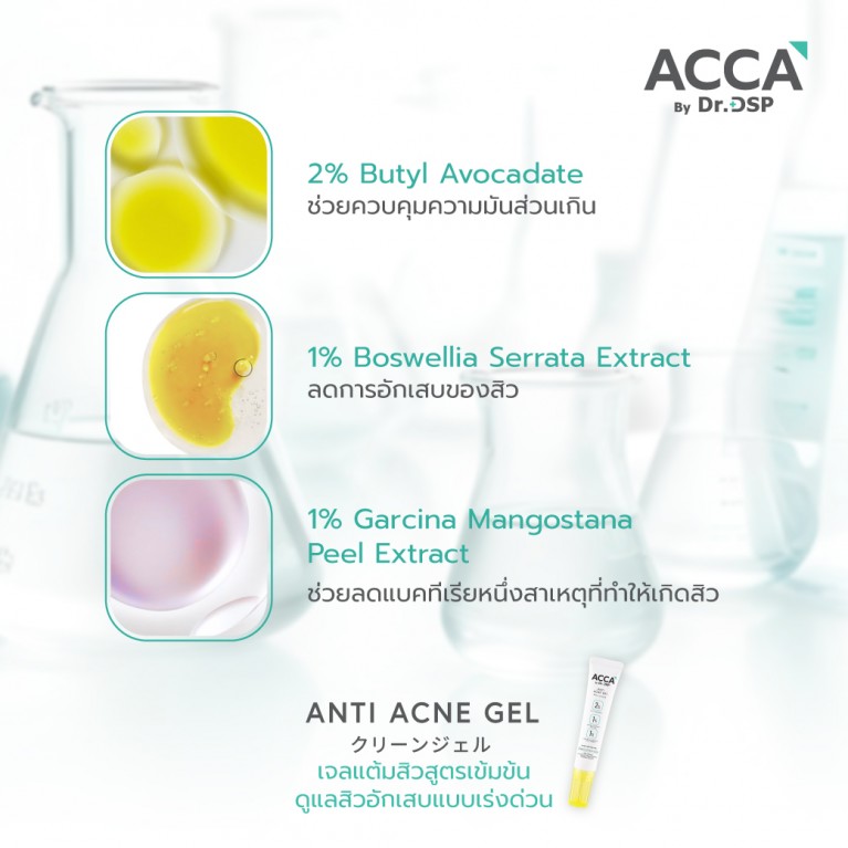 ACCA by Dr.DSP แอนตี้แอคเน่เจล 15g แอคก้าบายดร.ดีเอสพี