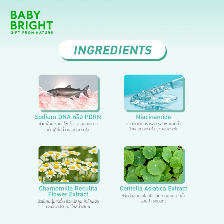 Baby Bright รีจูไลท์ฟิล-ลาเจนไฮโดรเจลมาสก์ 20g เบบี้ไบร์ท