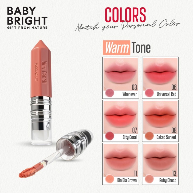 Baby Bright เบลอเพนซิลพุดดิ้งลิป 2.8g
