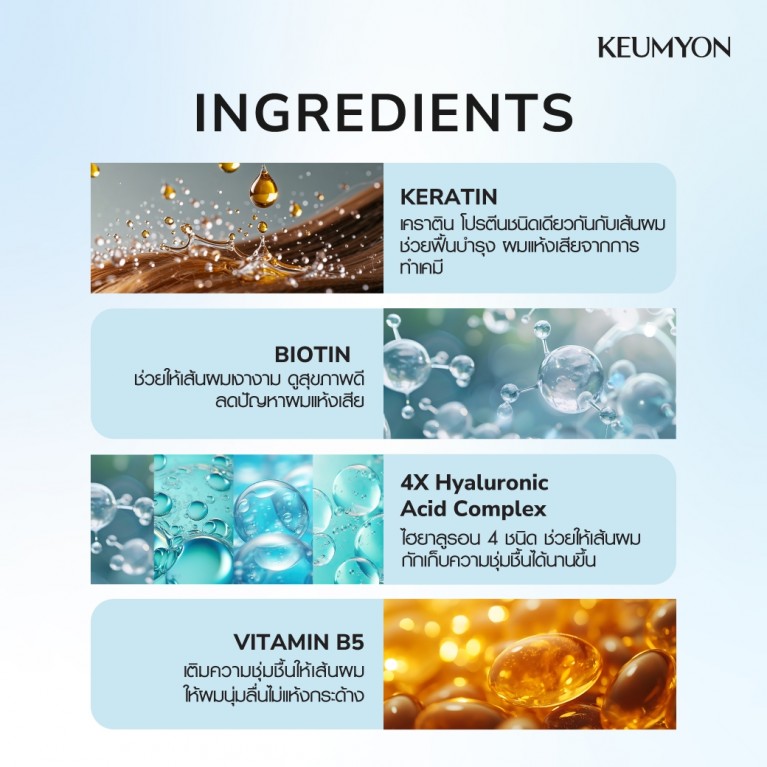 Keumyon คัลเลอร์รีแพร์แฮร์ทรีตเมนต์ 500g