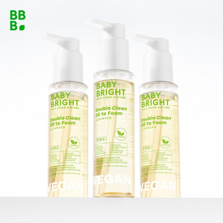 Baby Bright ดับเบิ้ลคลีนออยล์ทูโฟมคลีนเซอร์ 100ml เบบี้ไบร์ท
