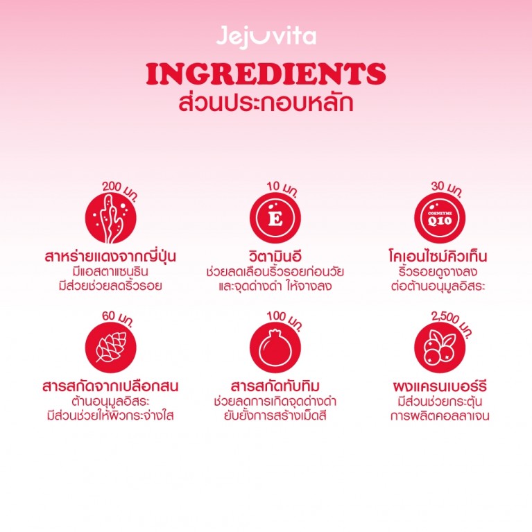 Jejuvita เจลลี่ 25g x 6 ซอง เจจูวิต้า