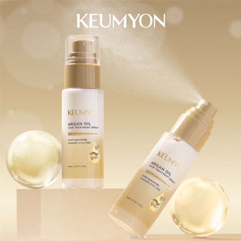 Keumyon อาร์แกนออยล์แฮร์ทรีทเม้นท์สเปรย์ 60ml กึมยอน