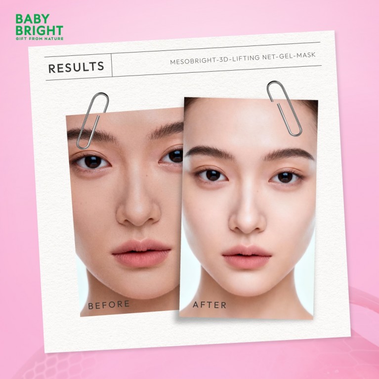 Baby Bright 3ดีลิฟติ้งเน็ตเจลมาสก์ 39g