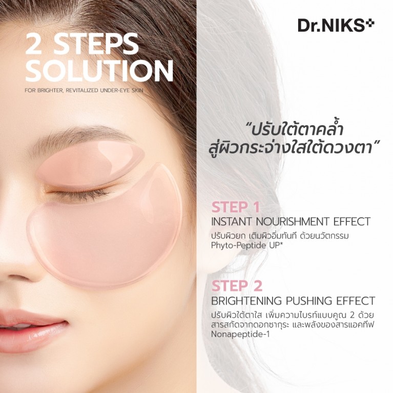 Dr.NIKS ไฟโต-เปปไทด์อายแพทช์ 12g x 1คู่ ดร.นิกส์