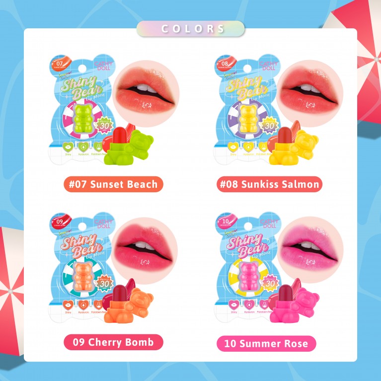 Cathy Doll ไชน์นี่แบร์ลิปมอยส์ 1.1g  (New Summer Color) 