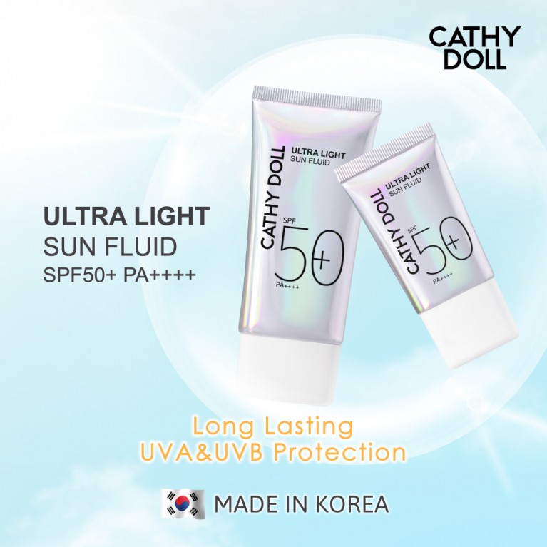 Cathy Doll อัลตร้าไลท์ซันฟลูอิด เอสพีเอฟ50+ พีเอ++++ 70ml เคที่ดอลล์ 