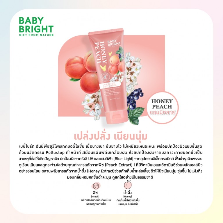 Baby Bright ยูวีโพรเทคบอดี้โลชั่น 160ml เบบี้ไบร์ท
