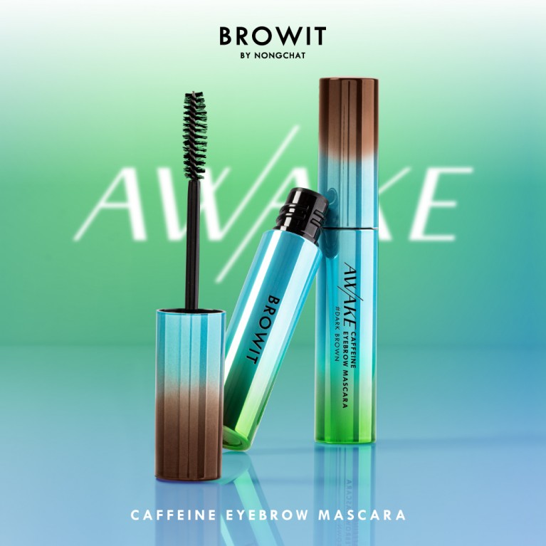 Browit อะเวคคาเฟอีนอายบราวมาสคาร่า 4g บราวอิท