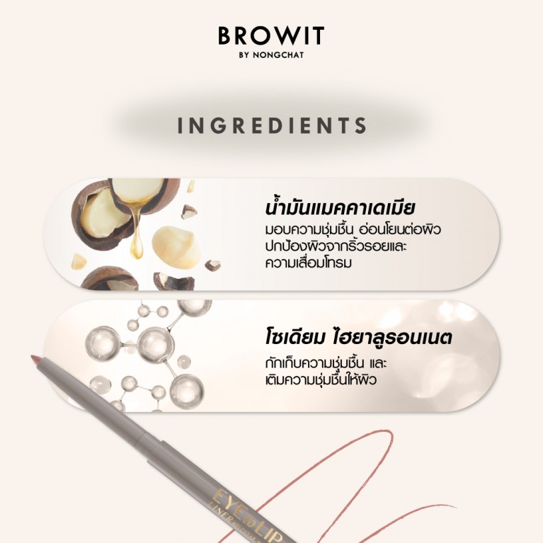 Browit อายทูลิปไลน์เนอร์ 0.3g