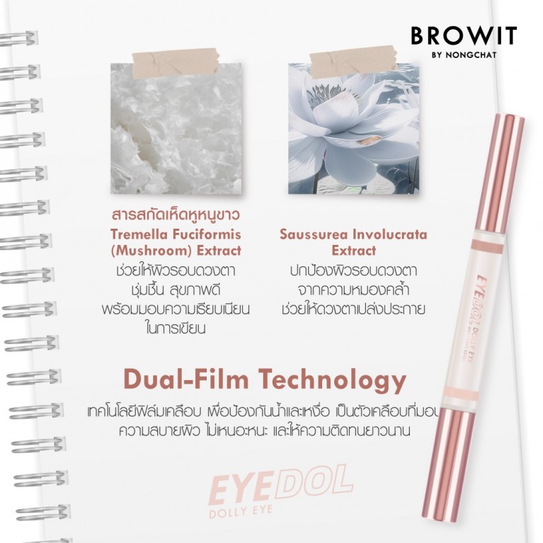 Browit อายดอลดอลลี่อาย 0.60g+0.20g บราวอิท