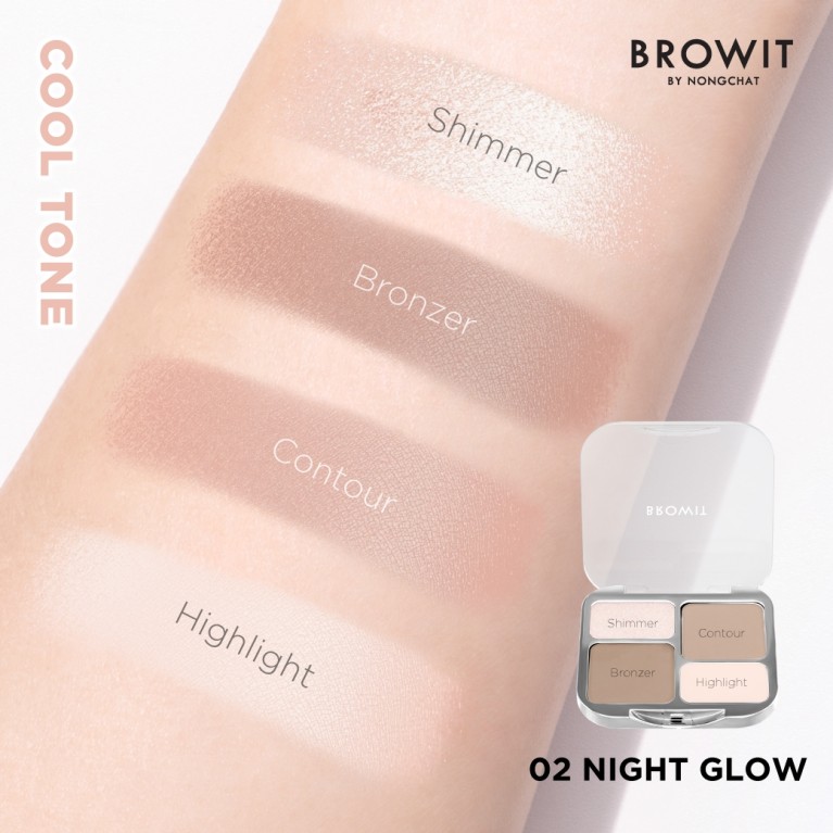 Browit เฟซออนพอยต์ไฮไลท์แอนด์คอนทัวร์ 1.1g x 1Color+1.5g x 1Color+ 2.5g x 2Colors บราวอิท