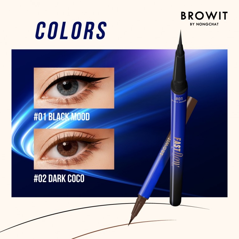 Browit ฟาสต์โฟลว์โปรอายไลน์เนอร์ 0.55ml 