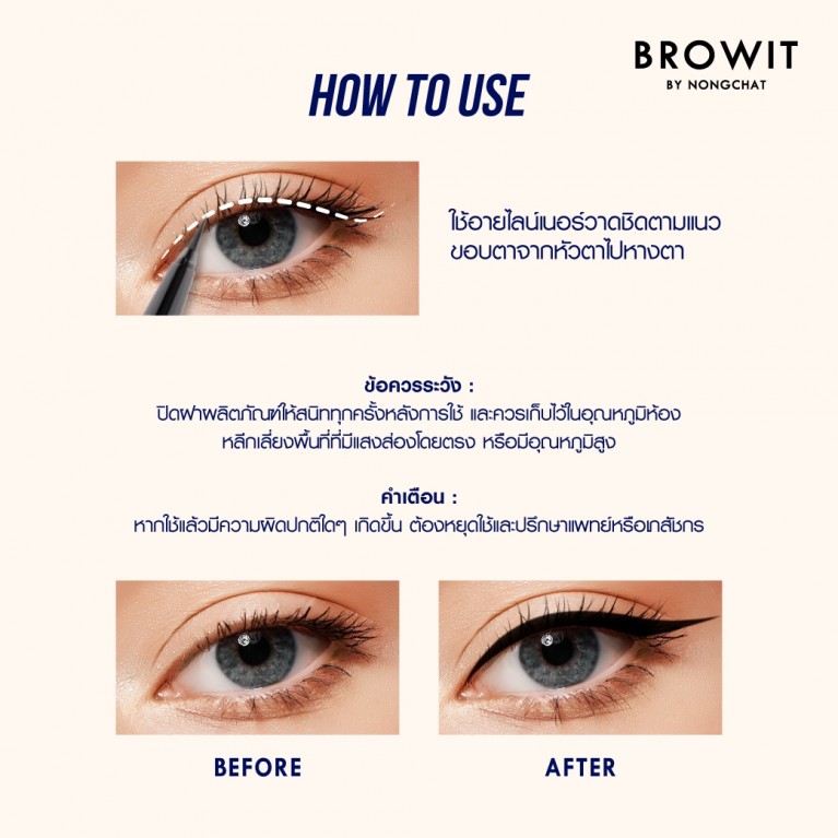 Browit ฟาสต์โฟลว์โปรอายไลน์เนอร์ 0.55ml 