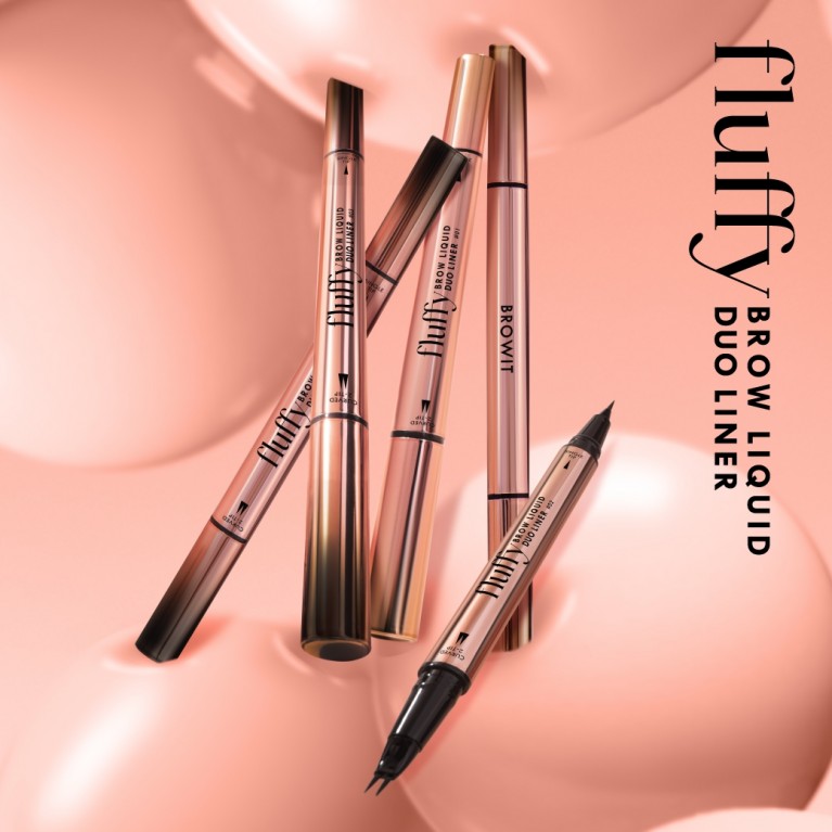 Browit ฟลัฟฟี่บราวลิควิดดูโอ้ไลน์เนอร์ 0.3ml+0.3ml บราวอิท