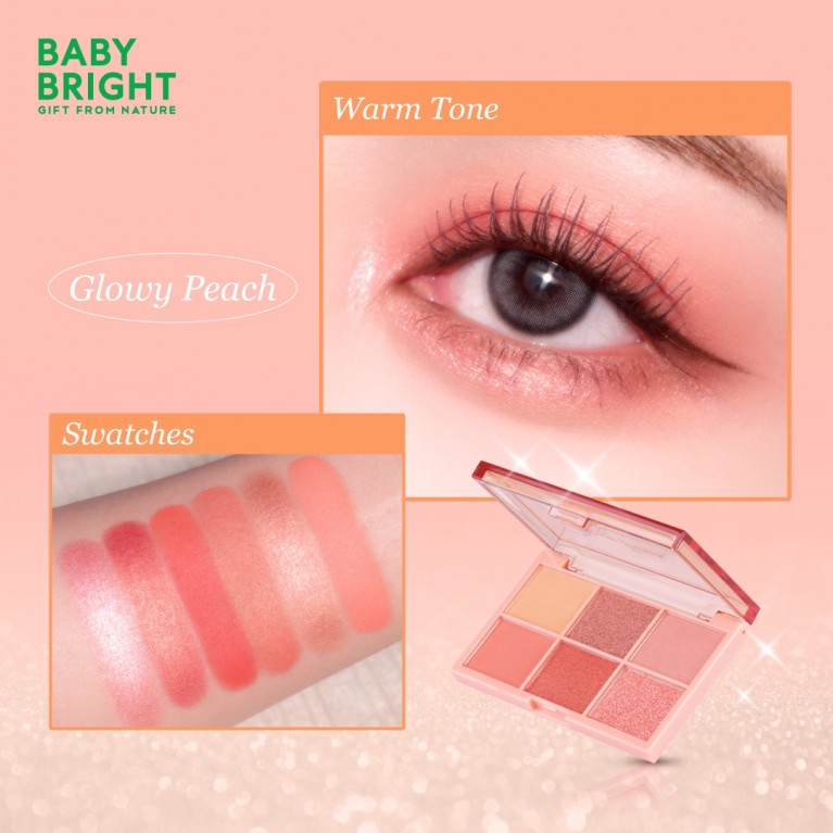 Baby Bright อายพาเลท 0.7g x 6สี เบบี้ไบร์ท 