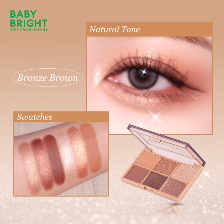 Baby Bright อายพาเลท 0.7g x 6สี เบบี้ไบร์ท 