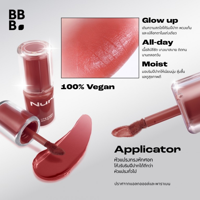 Baby Bright นัวลิปแอนด์ชีคแมทท์ทินท์ 2.6g เบบี้ไบร์ท