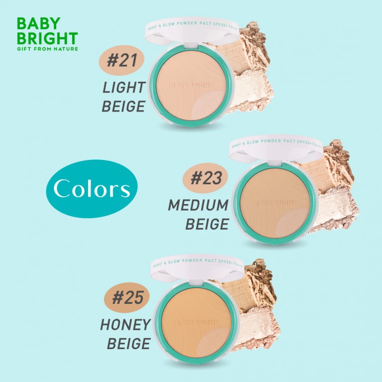 Baby Bright รีจูไลท์ไบร์ทแอนด์โกลว์พาวเดอร์แพ็ค เอสพีเอฟ50+ พีเอ++++ 9.5g+1.5g