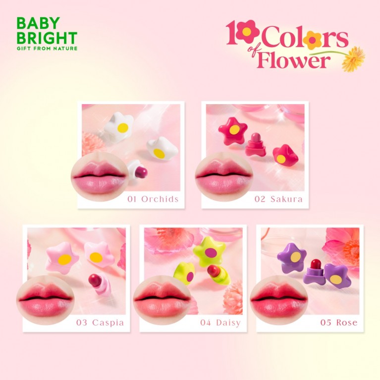Baby Bright สตาร์ฟลาวเวอร์ลิป 0.95g เบบี้ไบร์ท