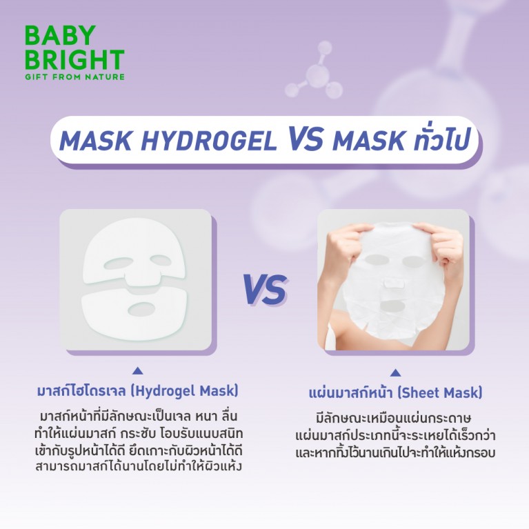 Baby Bright ฟิล-ลาเจนไฮโดรเจลมาสก์ 20g