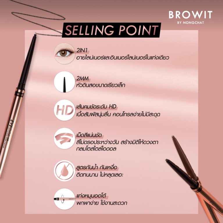 Browit อายดอลเอชดีอินเนอร์อายไลน์เนอร์ 0.1g บราวอิท 