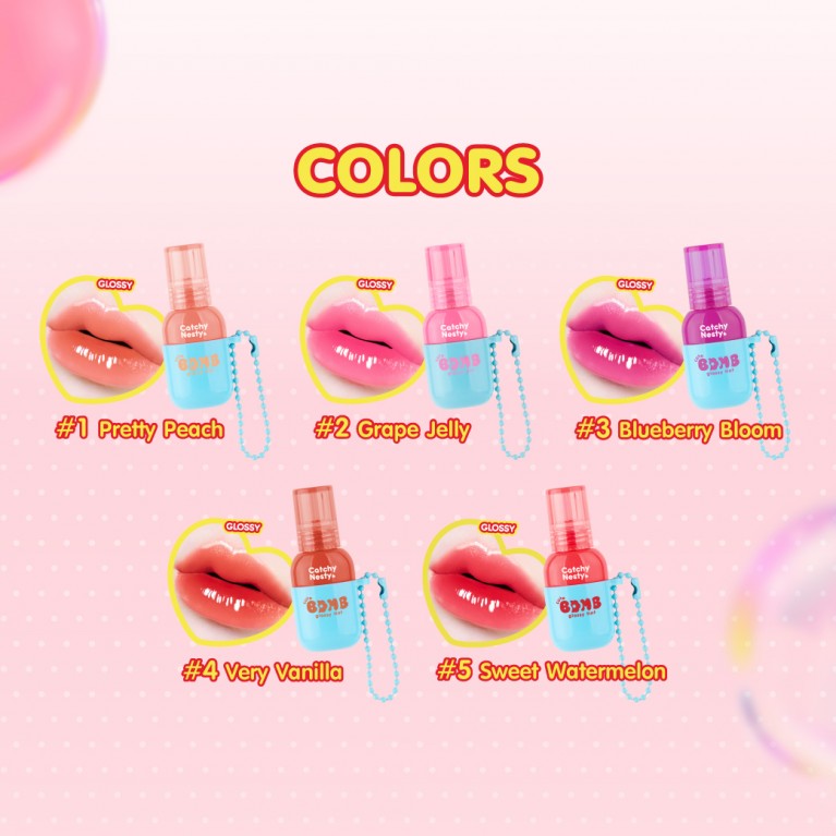 Catchy Nesty คิวท์บอมบ์กลอสซี่ทินท์ 3.5g แคชชี่เนสตี้ 