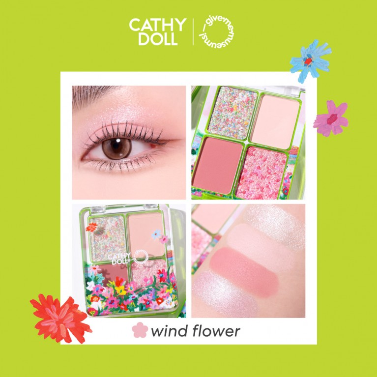 Cathy Doll บลูมมิ่งอายพาเลท 1.8g x 4สี เคที่ดอลล์ #กิฟมีมิวเซียม#GIVEMEMESEUMS#GMM